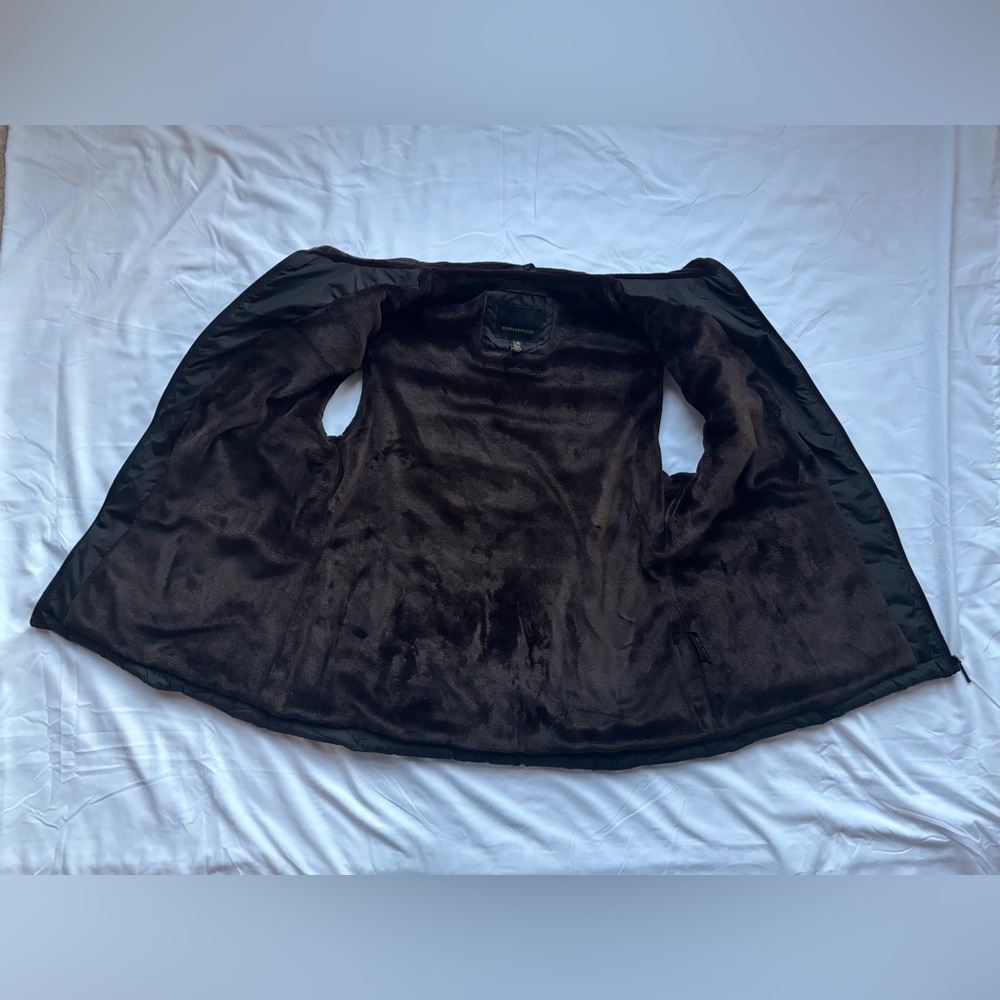 Weatherproof Women’s Size Large L Velour Lined Black Puffer Vest - Picture 2 of 8